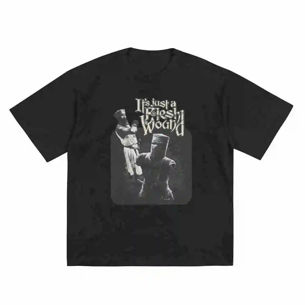 Vintage 00S Monty Python And Holy Grail Short Sleeve Tee 100% Cotton T-Shirt
