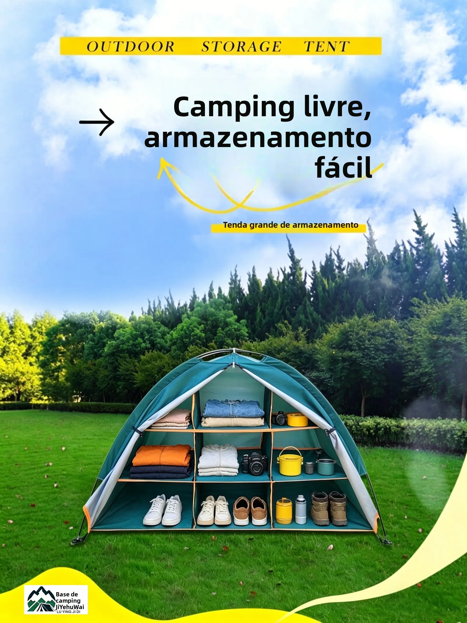 outdoor-camping-tent-storage-box-picnic-bbq-organizer-stackable-nine-grids-portable-travel-gear-beach-sports-equipment