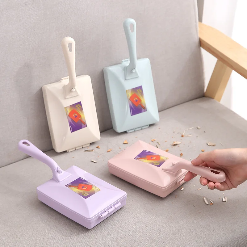 Reusable Lint Remover Brush Double Roller Pet Hair Remover Sofa Carpet Cleaning Brush Dust Cleaner Tool For Home Furniture