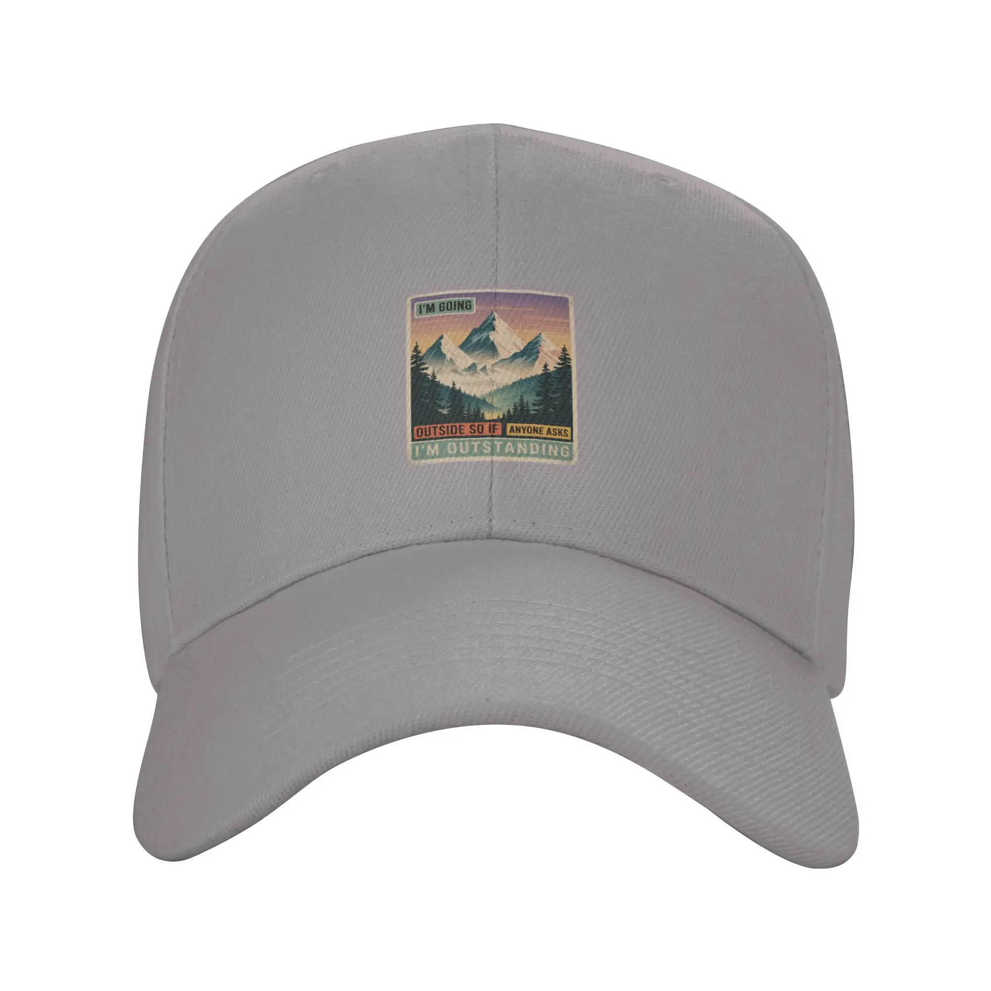 Hot Sale Outdoor and Camping Quote  Outstanding outdoor quote Baseball Cap  Portable Brand Men Caps  Street Dance Brand Men Caps