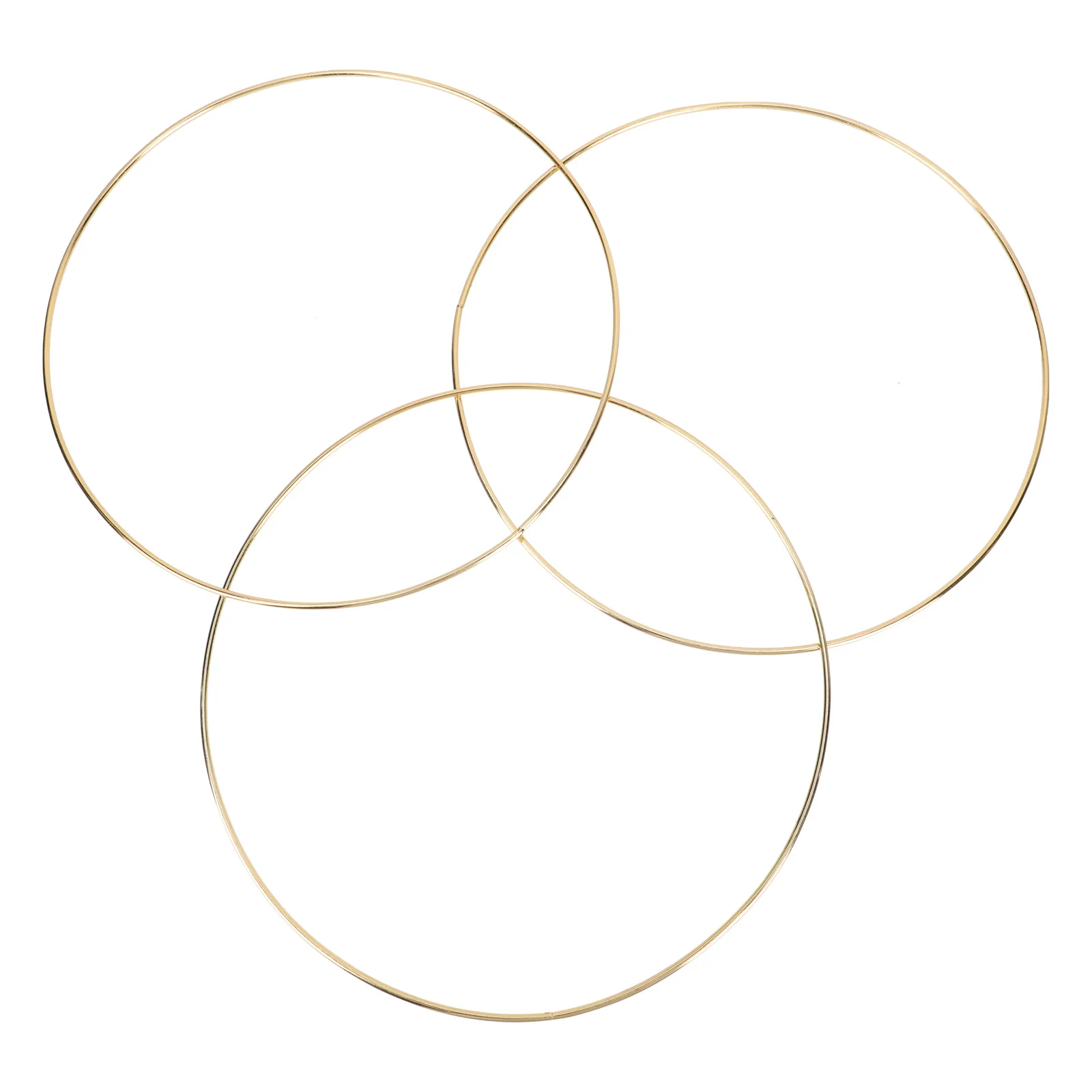 

3 Pcs Iron Ring Wreath Wire Frame Frames Loops Decorative Flower Hoops Making Rings DIY Home Wreaths
