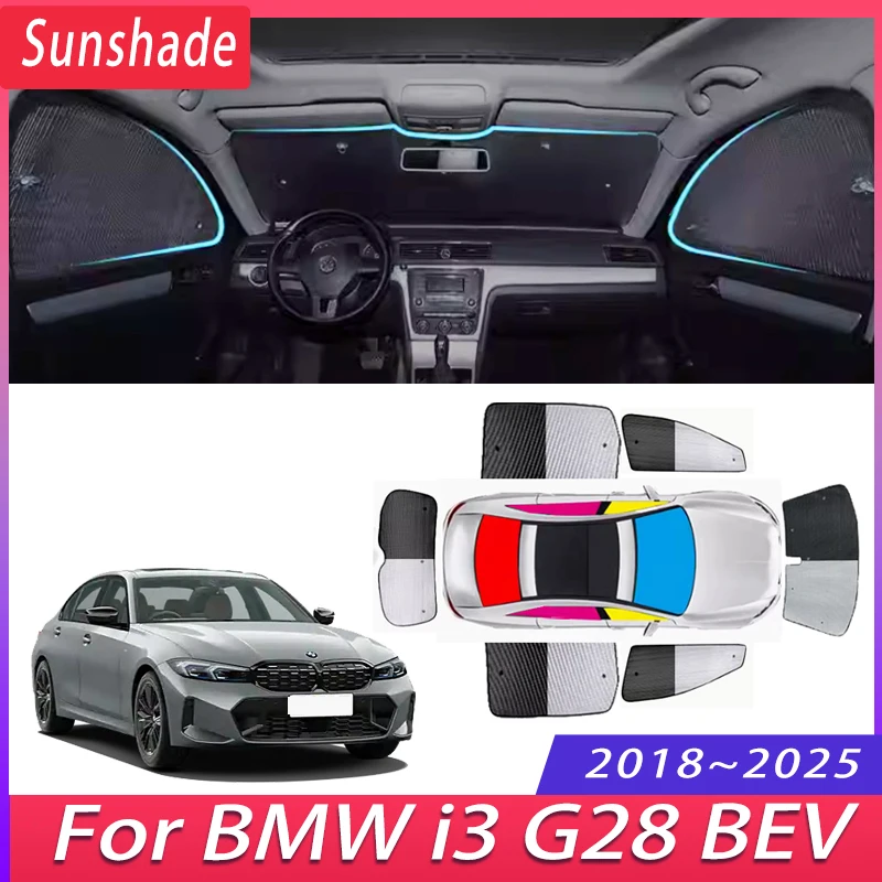 

Car Sunshade For BMW i3 G28 BEV 2018~2025 2019 2020 Auto Heat Insulation Sun Protection Sunshade Windshield Visor Accessories