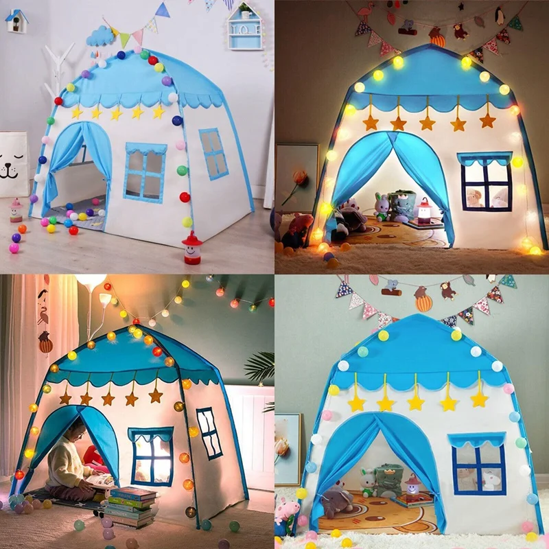 Play Tent Indoor & Outdoor, Princess Tent For Girls Gift, Boys Toddler Large House Tent Durable Easy Install