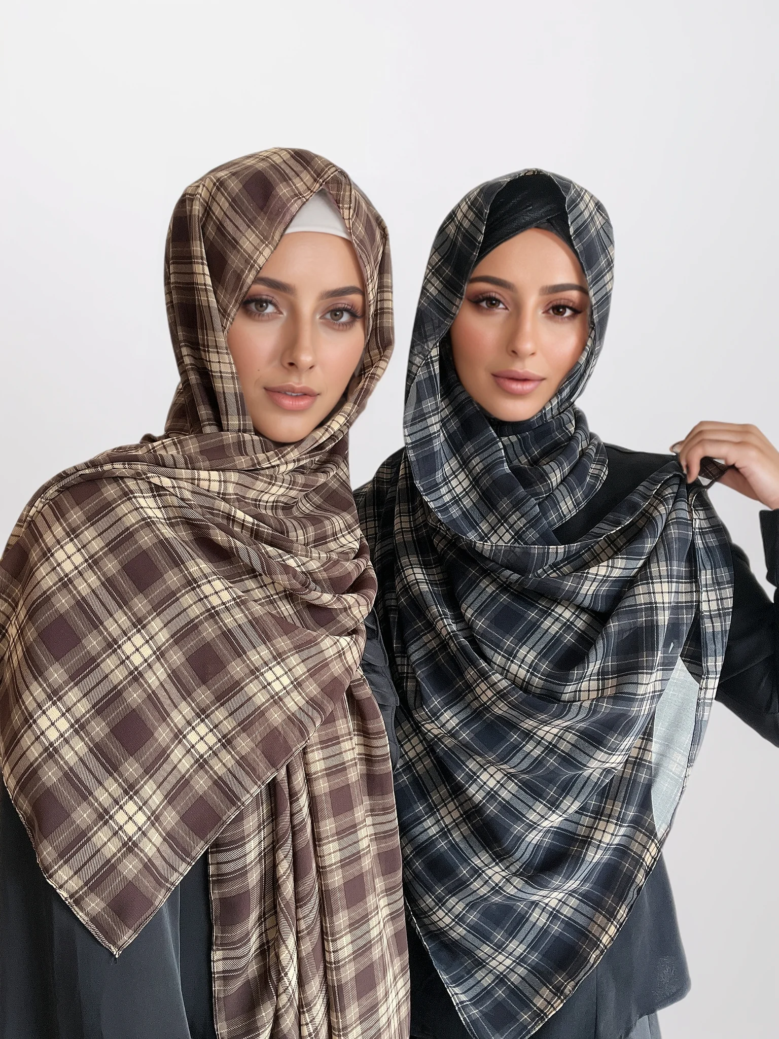 

1 шт. Рамадан шифоновый хиджаб с леопардовым принтом шарф мусульманские женские хиджабы цветочный клетчатый шарф дышащая шаль платок