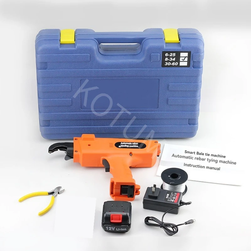 Fully Automatic Rechargeable Steel Bar Tying Machine 12V Handheld Lithium Electric Wire Tying Machine