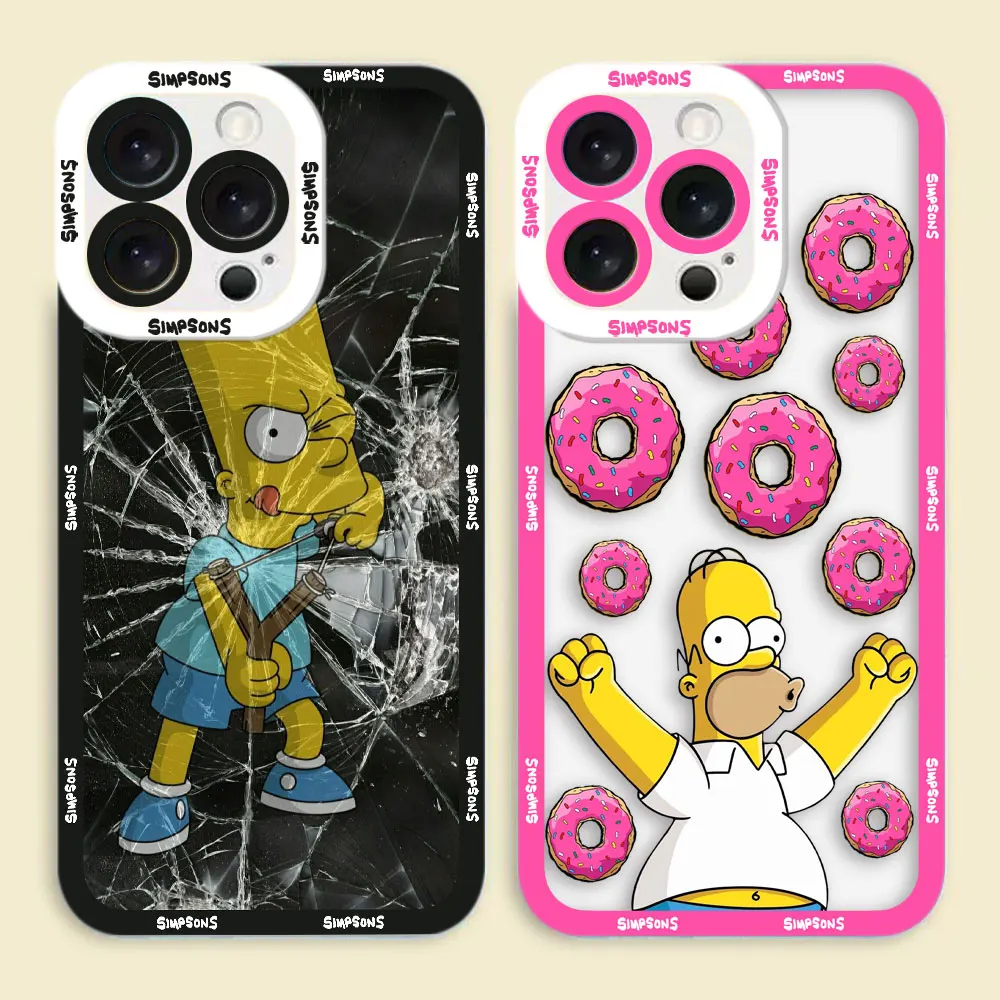 

Lucky The S-Simpsons Cover Clear Phone Case For Redmi Note 15 14 13 12 11 11T 11S 10 9 10S 9S 8 Pro Max Plus Transparent Case
