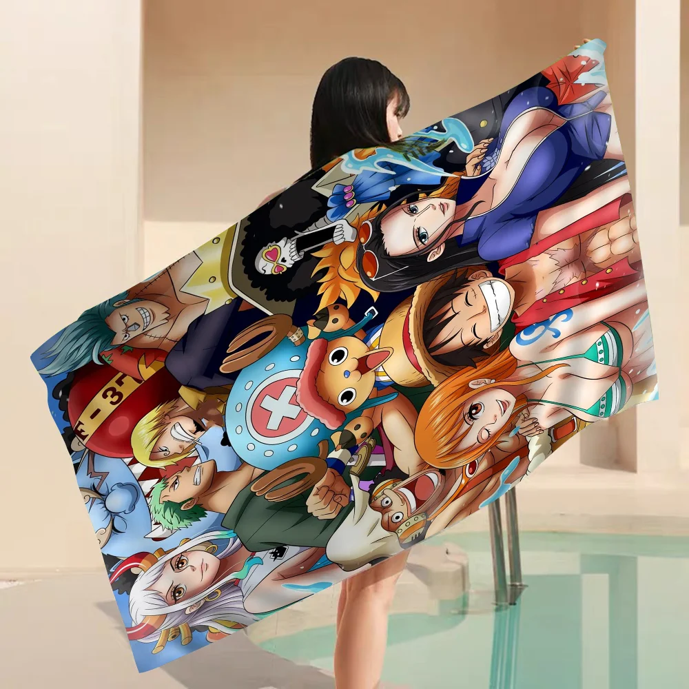 Anime Comics One P-Pieces Towel Microfiber Beach Towel Absorbent Quick dry Soft Yoga Swimming Resort Mountain Climbing Towel