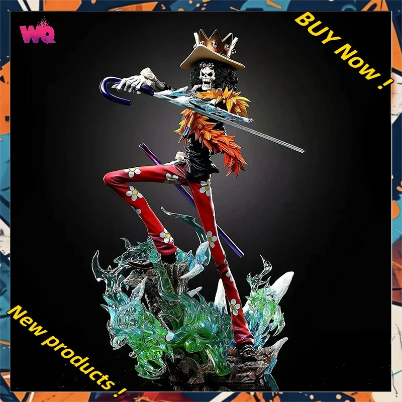 

Hot Toys 33cm ONE PIECE Anime Figures LX BROOK Figures PVC Statue Collection Model Desk Ornament Boys Birthday Gifts Toys