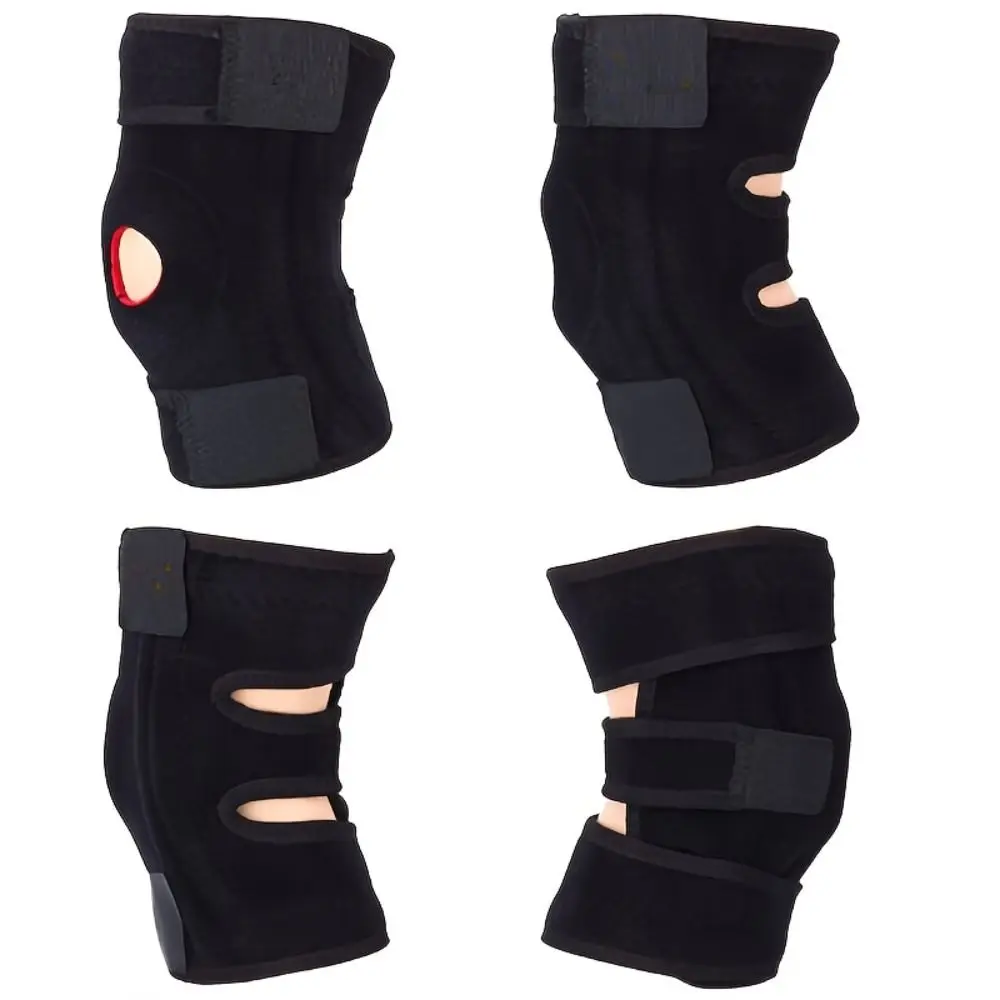 

Neoprene Spring Knee Support Brace Black Breathable Sports Patella Bandage Strap Comfortable Fits Up to 154.32LB