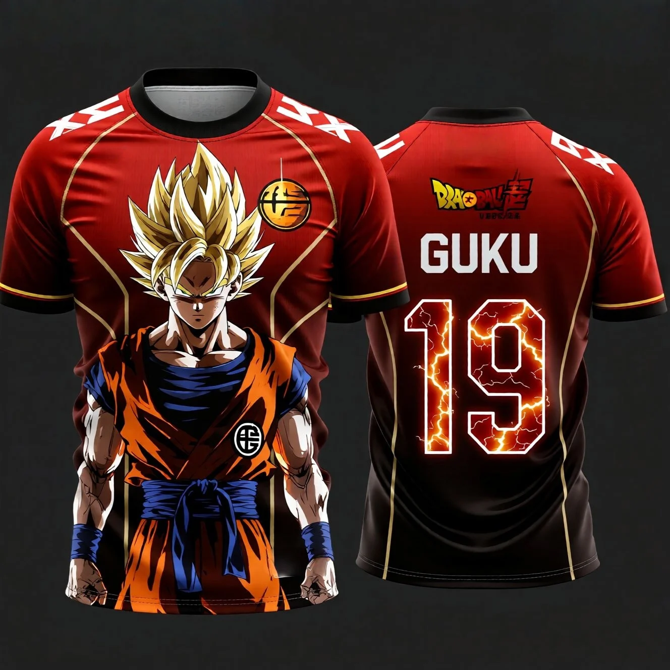 2026 Sommer Dragon Ball Retro Fitness T-Shirt Herren Oversize 3D-Druck Kurzarm Familien-Unisex Kinder-Sportshirt