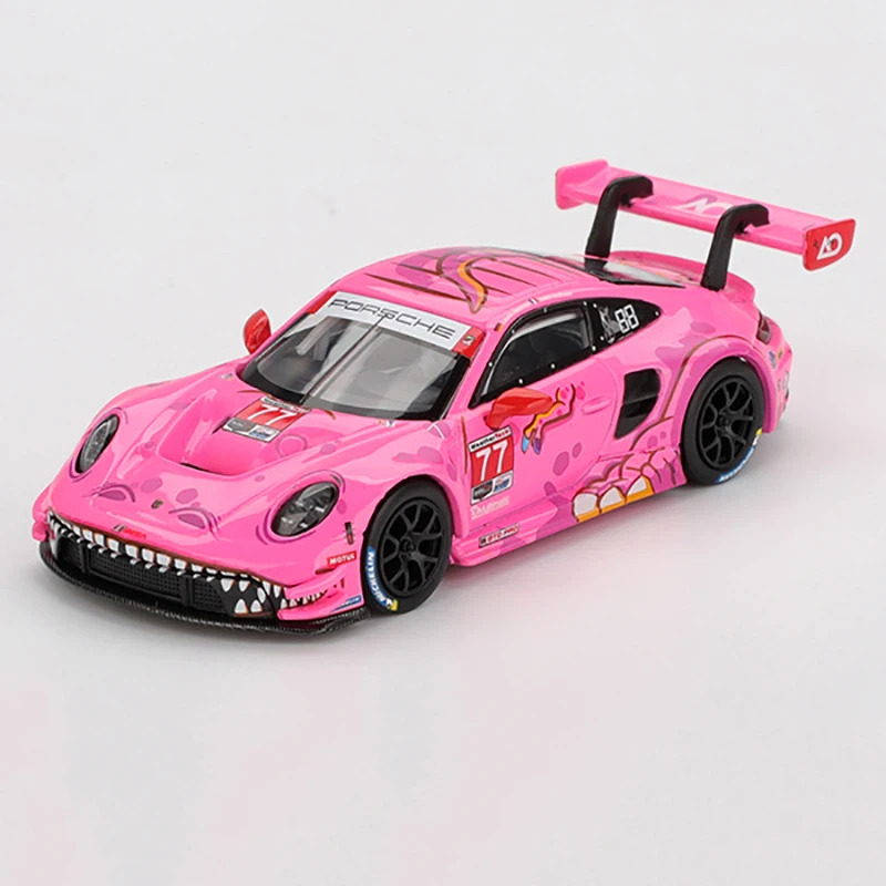 MINIGT 1/64 911 GT3 R #77 AO Racing 2024 IMSA ROAD MGT1052-CH Alloy Diecast Car Model Boys Toy Gift Decorations