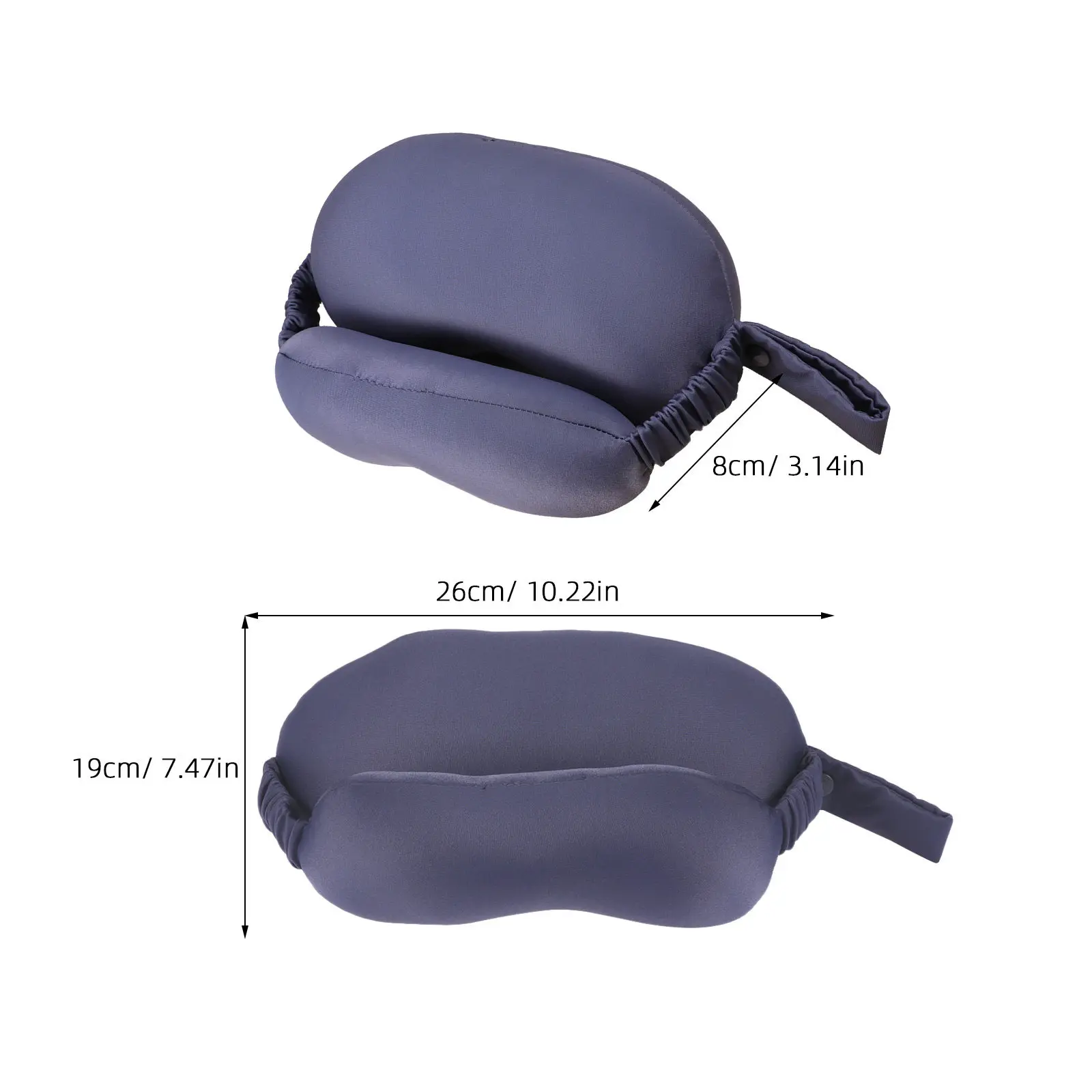 1Pcs 2-in-1 Eye Mask Pillow Neck Pillow for Travel Office Plane Relaxation Breathable Sweat-Absorbing Lightweight Comfortable