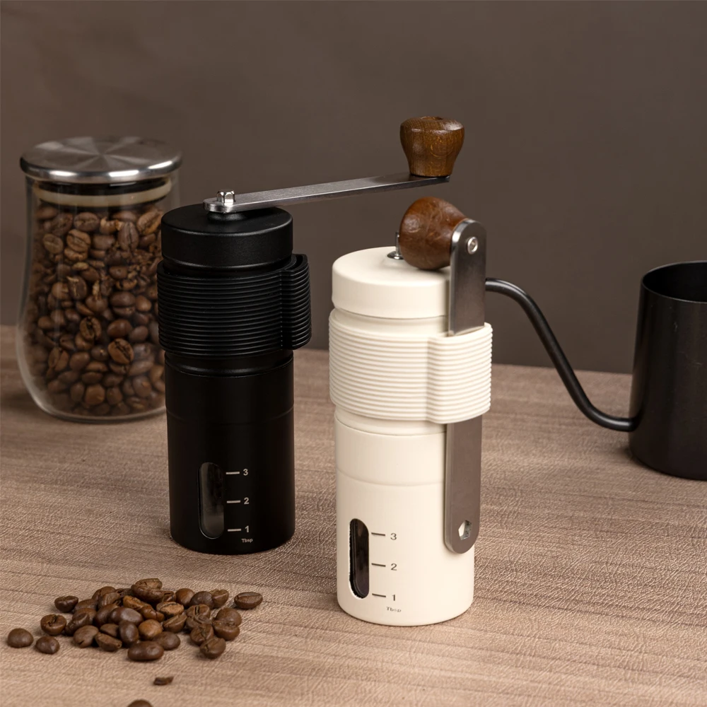 Manual Coffee Grinder Portable Coffee Bean Grinders Mini Stainless Steel Easy Hand Handmade Mill Foamer Kitchen Accessories Tool