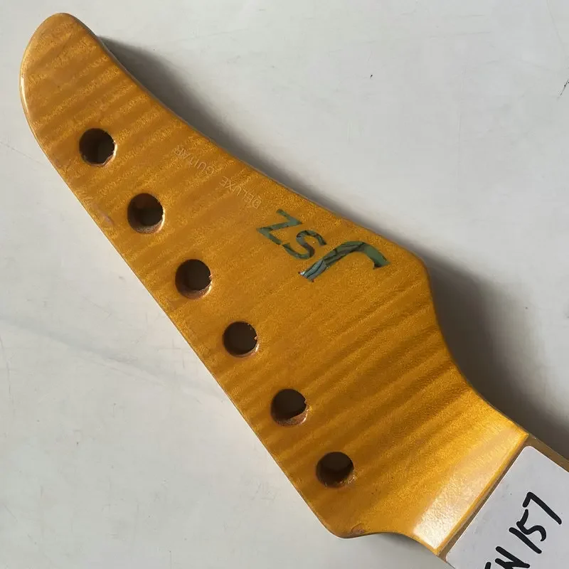 IN157 Origianl Jsz No Frets Electric Guitar Neck Maple Wood 24 Frets for DIY Guitar Parts Trussrod From Neck Heel