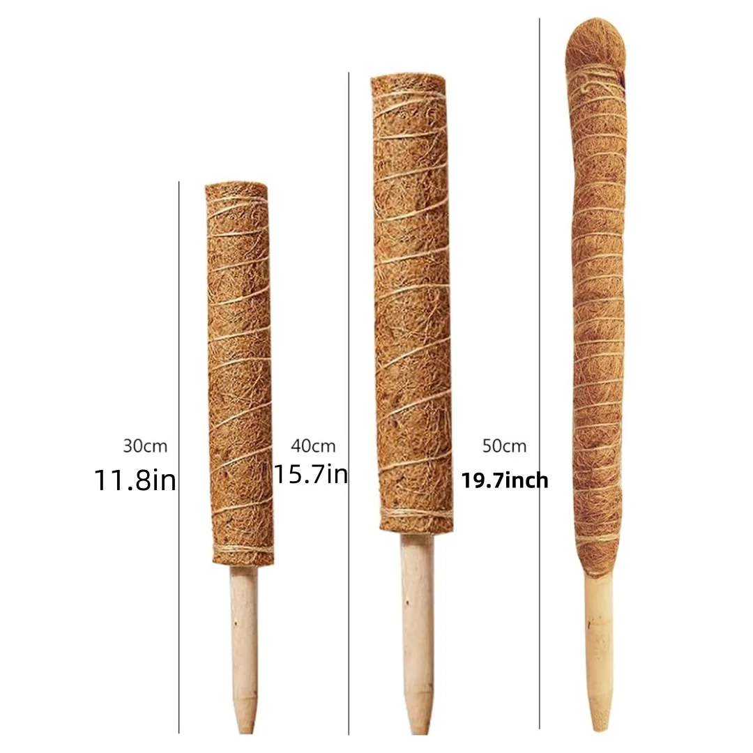 1pc Moss Pole,2ร28 Inch Bendable Moss Pole Monstera Plant Support,Moss Ploes for Climbing Plants,Moss Pole for Plants Indoor,Gar