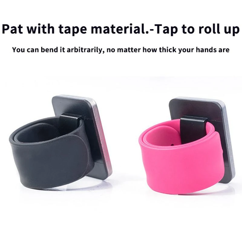A65Z Adjustable Magnetic Bobby Pin Bracelet Self Adhesive Wrist Band Magnetic Plate For Salon Hairstyling Clip