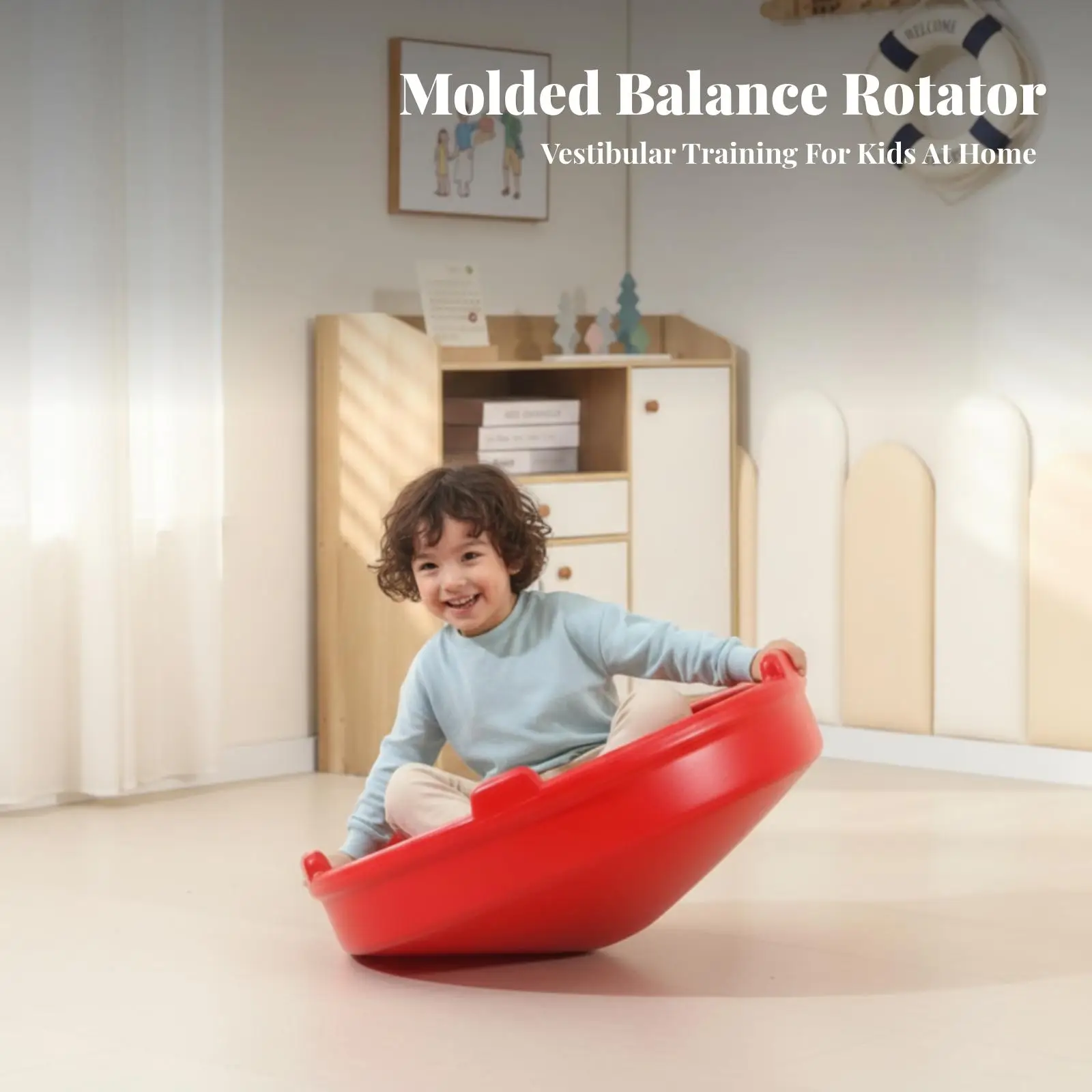 Balance Disc with Raised Rim | Smooth Molded Construction, Rotational balance