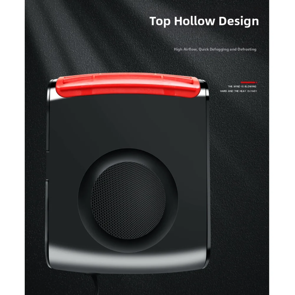 

For Camping For Travel Car Defrost Heater Windshield Deicer Black Sturdy Copper Wire Self-adhesive Pad Included