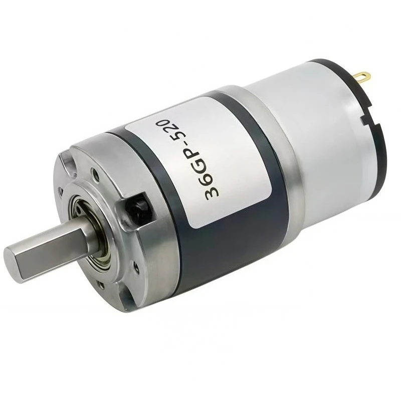 36GP-520 Planetary Gear Brushed DC Geared Motor, Reversible, High Torque, Adjustable Speed Motor