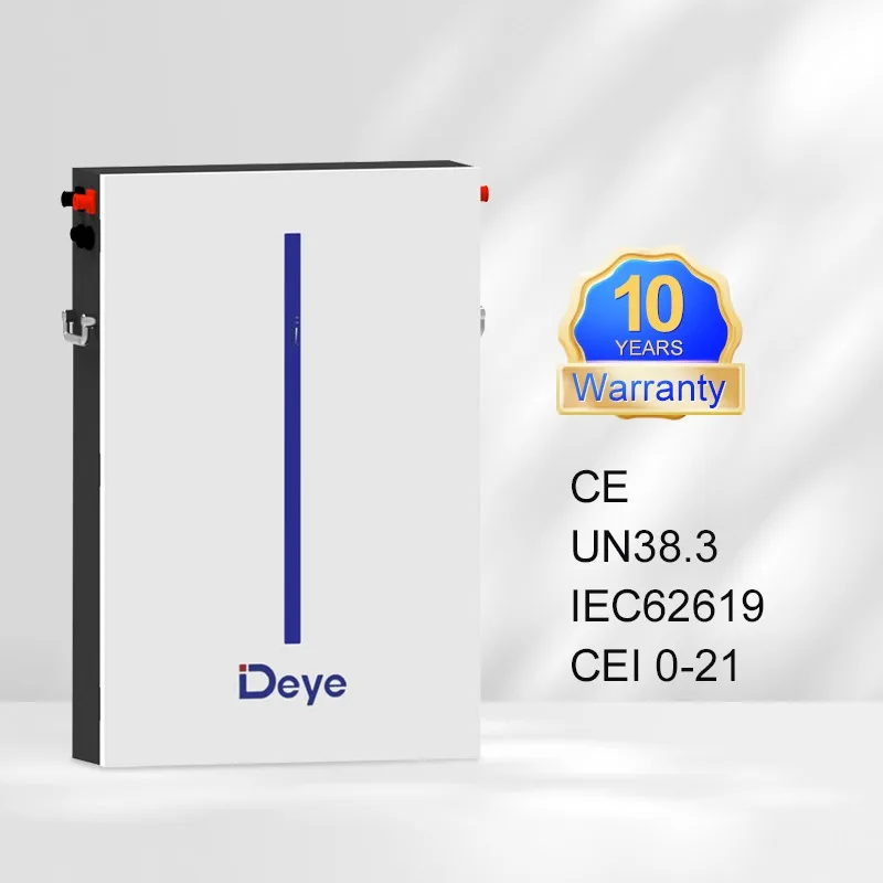 Deye RW-M6.1 Wall Mounted LiFePO4 Battery 51.2V 120Ah 6.14kwh Solar PV System Energy Storage Battery