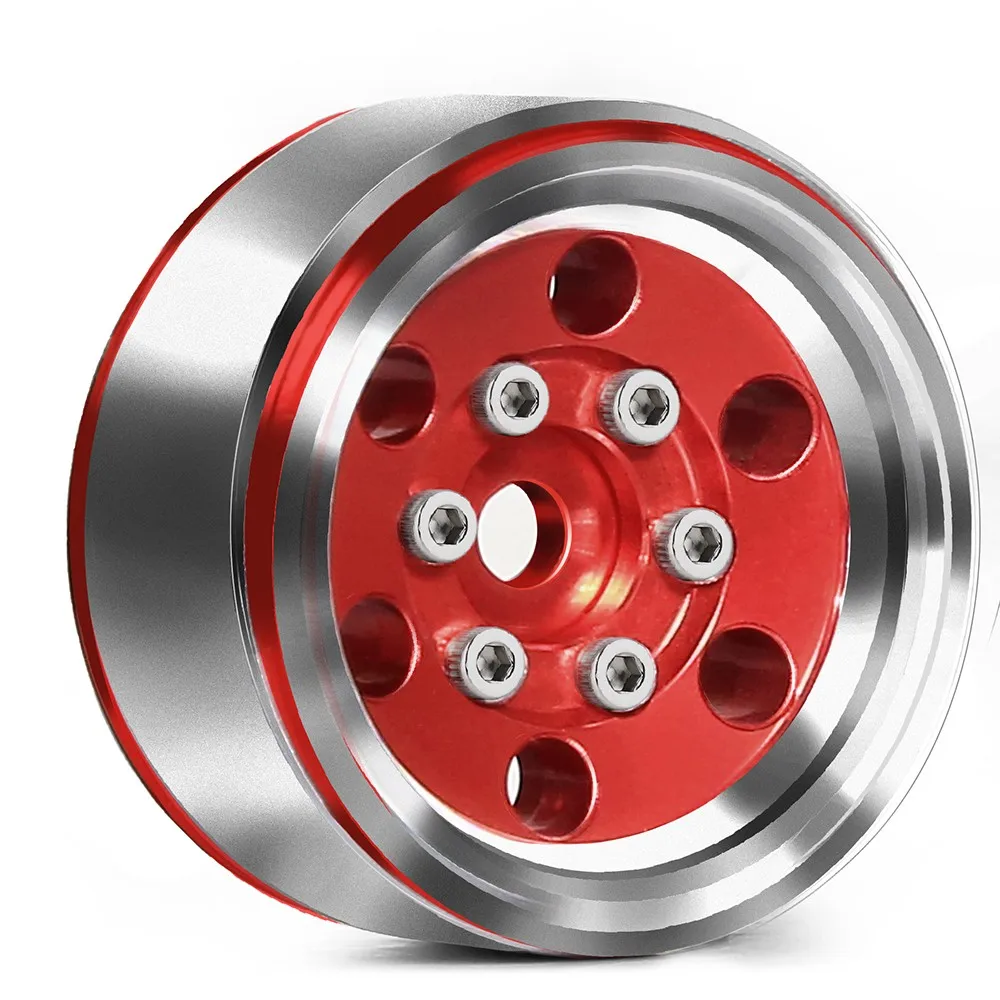 

4pcs 1 Inch Metal Wheels Upgrade Hub Rim For 1/18 Rc Crawler Car Trax/as Trx4-m Defender Bronco Axial Scx24 Fms Upgrade Trx4m