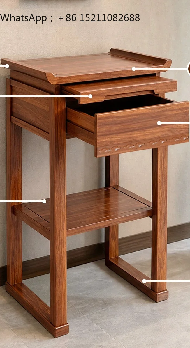 SCY household solid wood offering table Buddhist platform household offering table simple incense table Buddhist niche