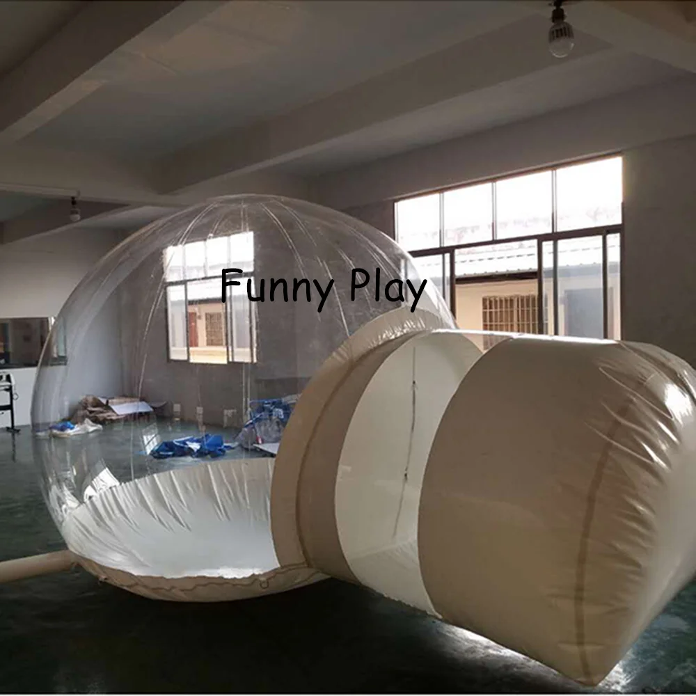 Transparent inflatable bubble lodge luna restaurant tent,giant camping inflatable snow bubble tents,outdoor greenhouse tent