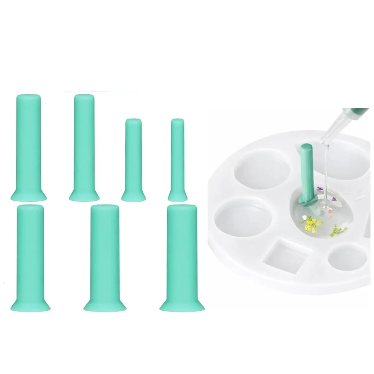 Promotional-35pcs Hole Maker for Resin, 7 Sizes(2/3/4/5/6/7/8mm) Make Holes Without Drilling for Epoxy UV Resin, Holes Tools