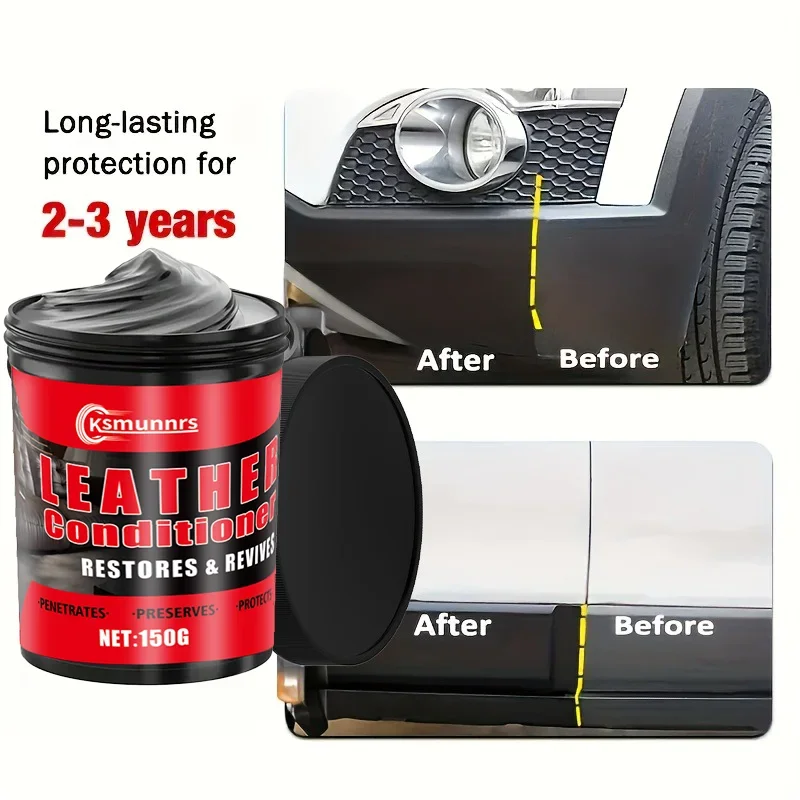 Automotive Plastic Repair Paste Darkener for Interior Exterior Plastics Bumpers Mirrors - Restorative Paste for Car Parts