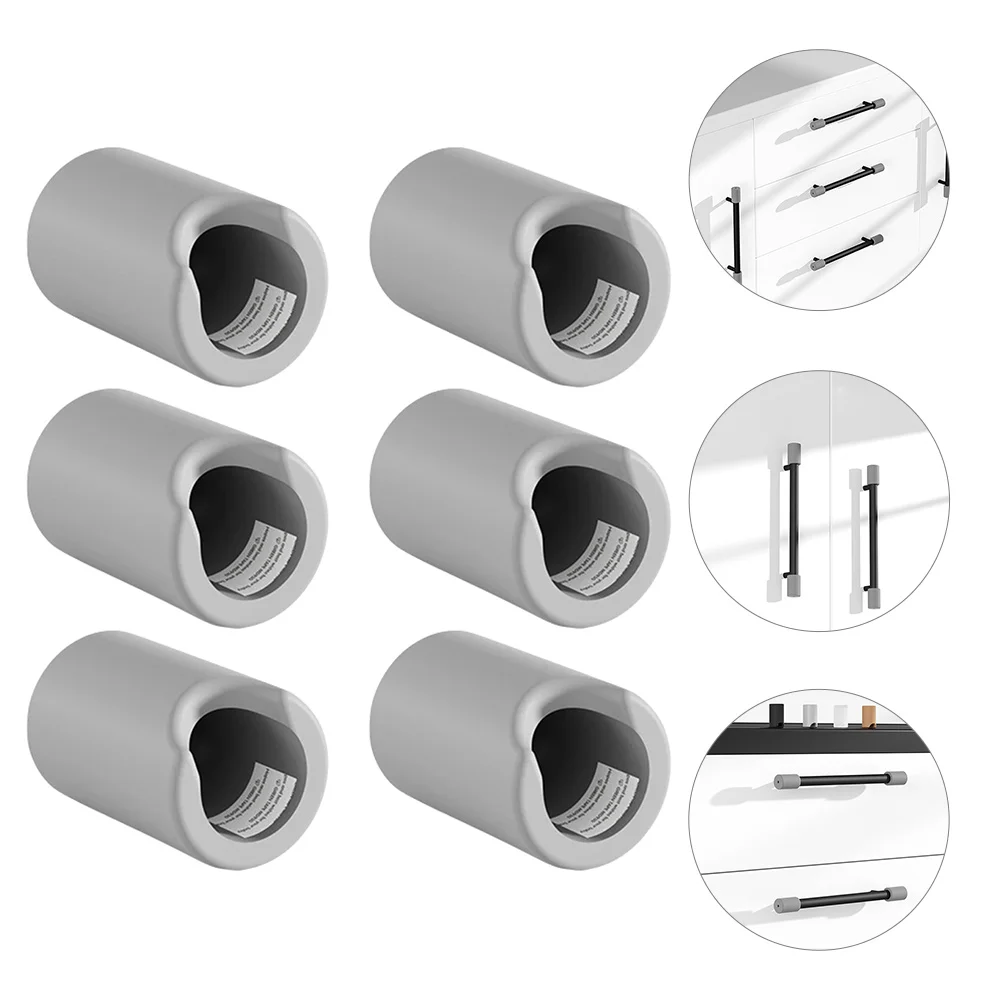 6 Pcs Silicone Anti-collision Corner Child Proof Guards Bumpers Door Pull Protector Protectors for Furniture