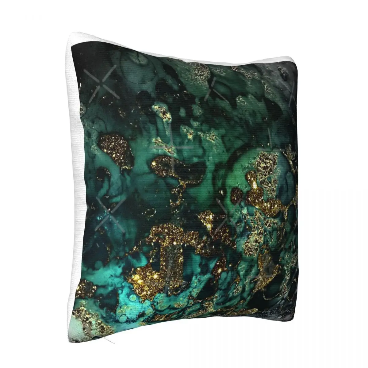 Gold Indigo Faux Malachite Marble Pillowcases Sleeping Pillows Pillow Covers Decorative Pillow Case Pillow Cover