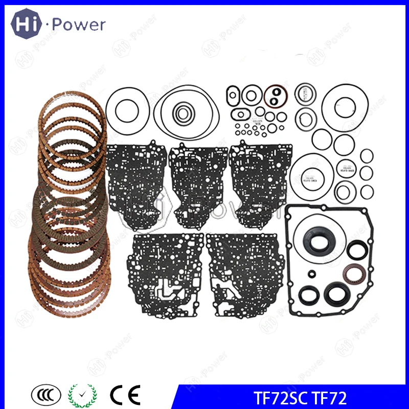 

Ремонтный комплект фрикционных дисков для автоматической коробки передач TF72 TF71 TF73 BMW TF72-SC TF71-SC, комплект для капитального ремонта дисков и уплотнений коробки передач.