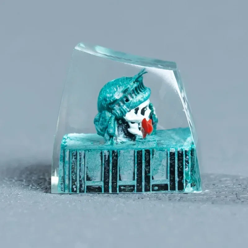 ESC Transparent Handmade Anime Key Caps Skull Head Keycap DIY Suitable for Cherry Cross Axis Mechanical Keyboard Accessory Gift