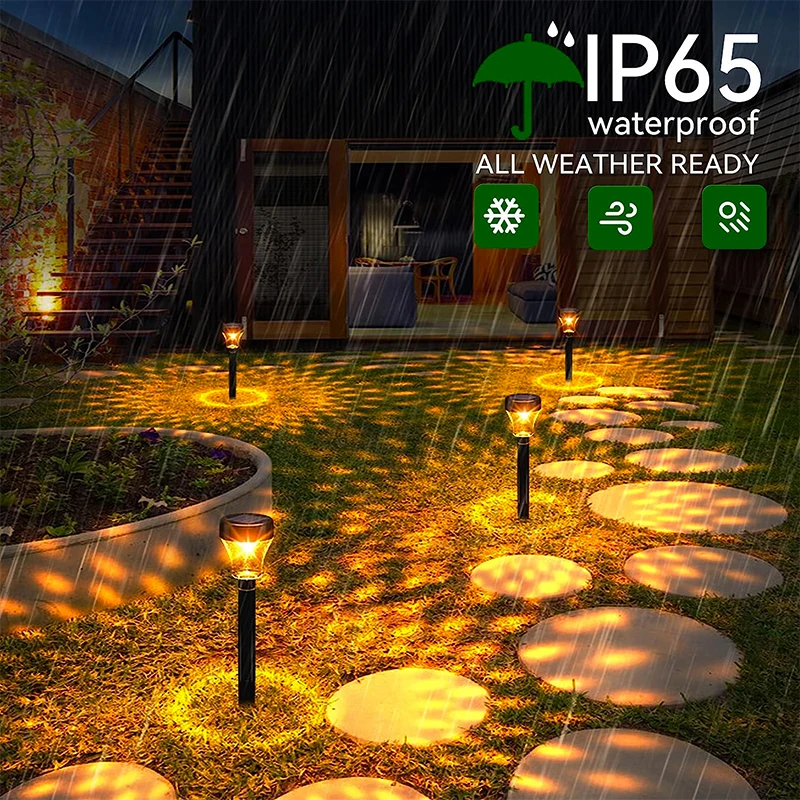 Solar LED Lights Outdoor Waterproof Garden Decor Solar Lawn Lamp For Yard Patio Path Lighting