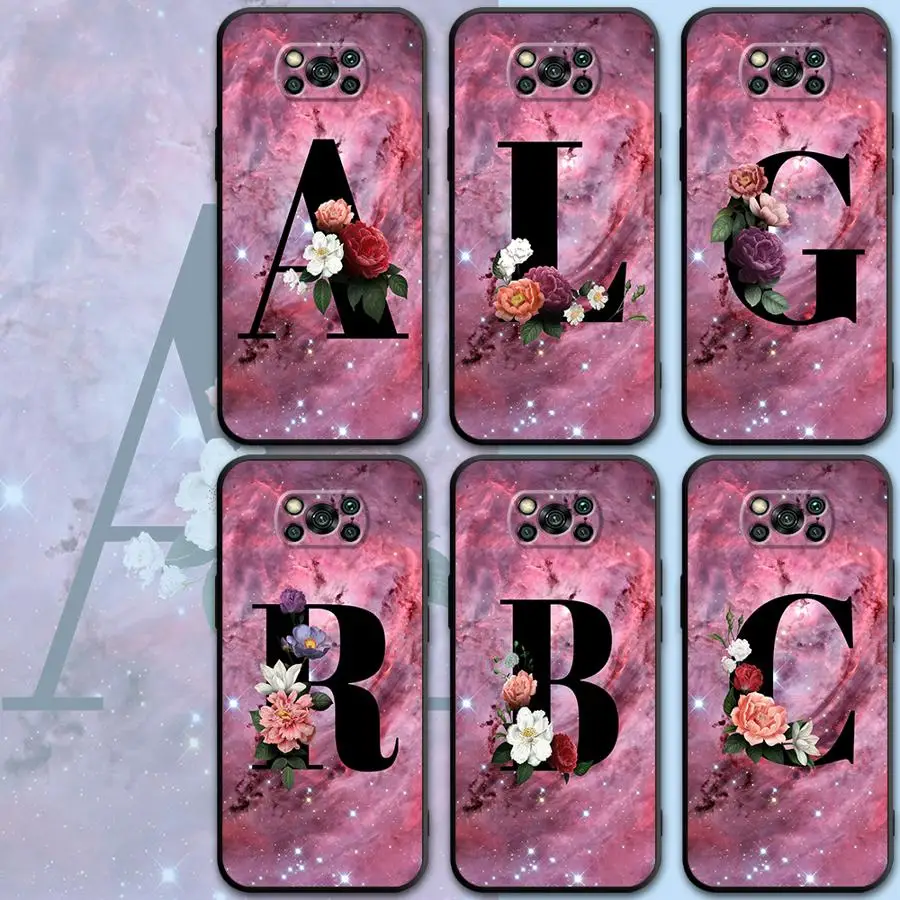 capa-capa-mole-rosa-flores-para-xiaomi-iniciais-flores-poco-c40-c50-c51-c61-f1-f3-f4-gt-f5-pro-x3-nfc-x4-x5-m3-m4-m5