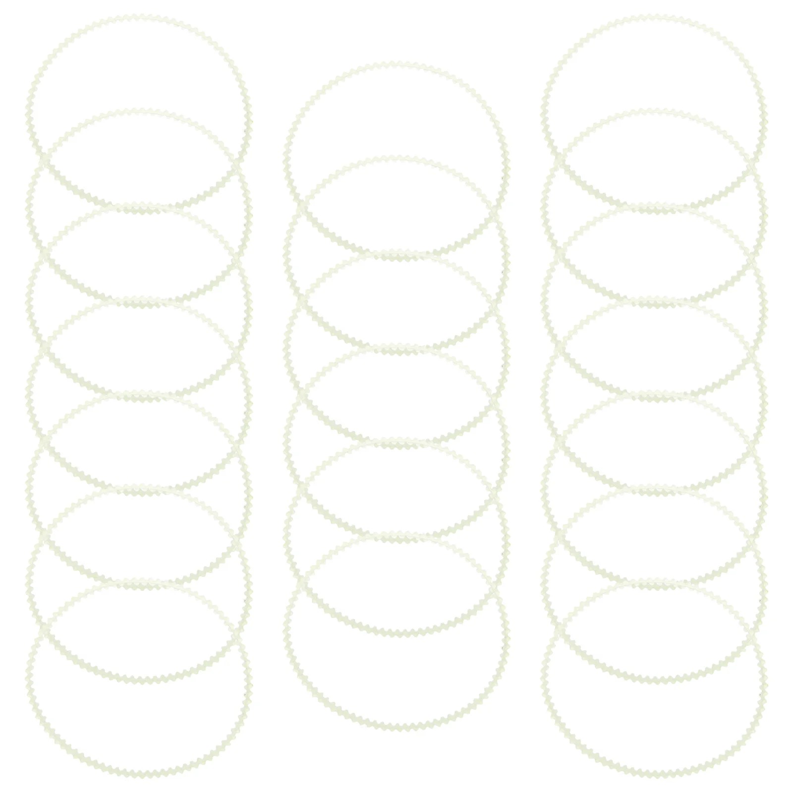 Correas de Motor de máquina de coser de goma, piezas de repuesto duraderas para máquinas de coser domésticas, transmisión estable reductora de ruido, 20 piezas