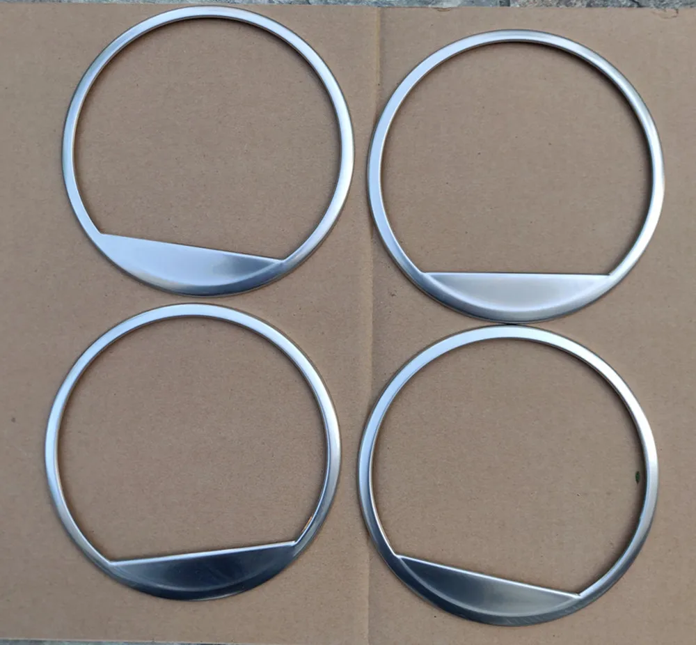 Stainless Steel Car Door Audio Speaker Cover Decoration Trim Horn Auto Interior Accessories For Hyundai Kona Kauai 2017-2022