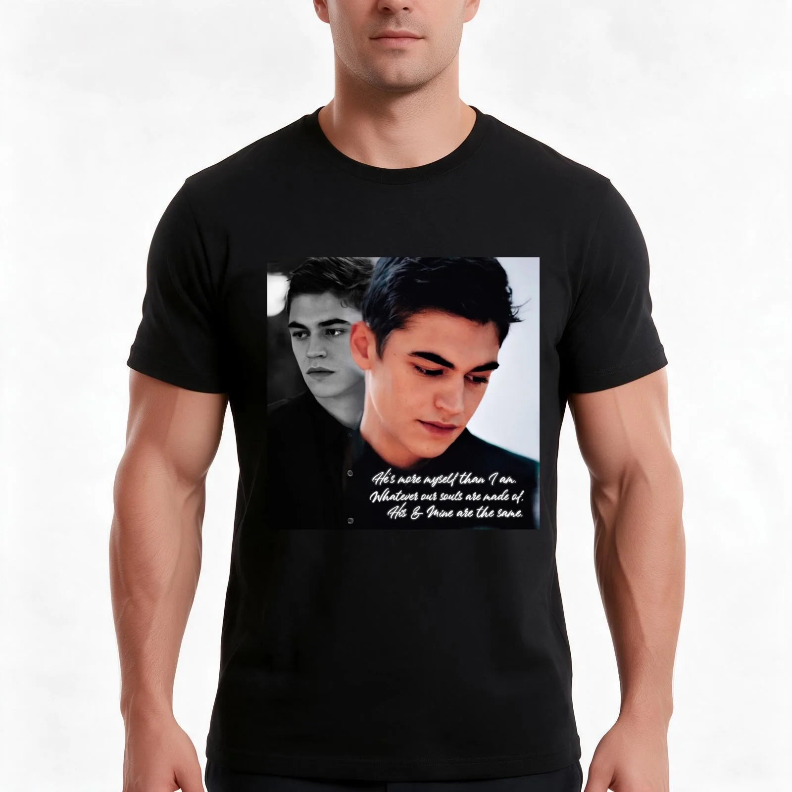 He’s more myself than I am. Whatever our souls are made of his and mine are the same. T-Shirt Summer Casual Cotton Tee