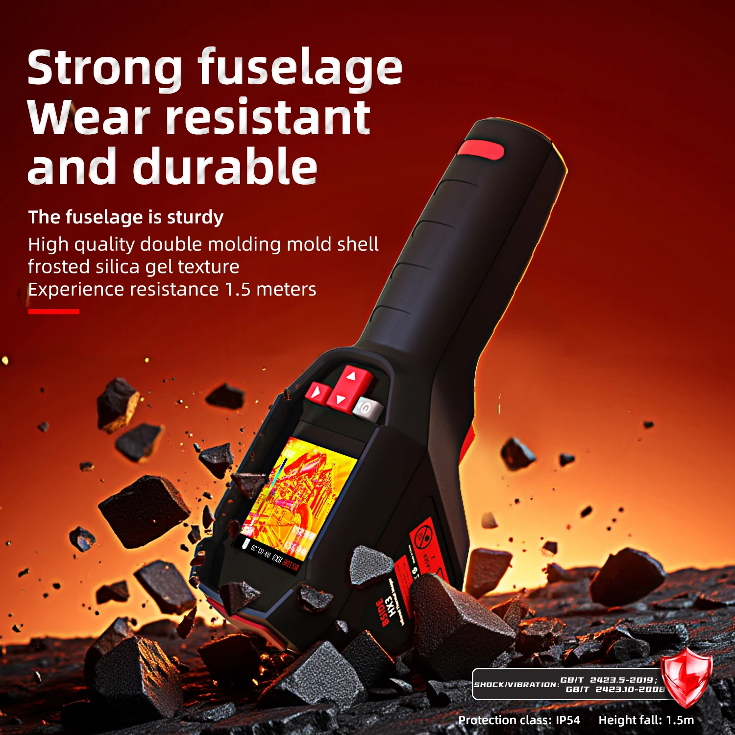 BSIDE Telecamera termica portatile industriale HX3 -20-550C Risoluzione HD PCB Ispezione tubi Termocamera di sicurezza antincendio