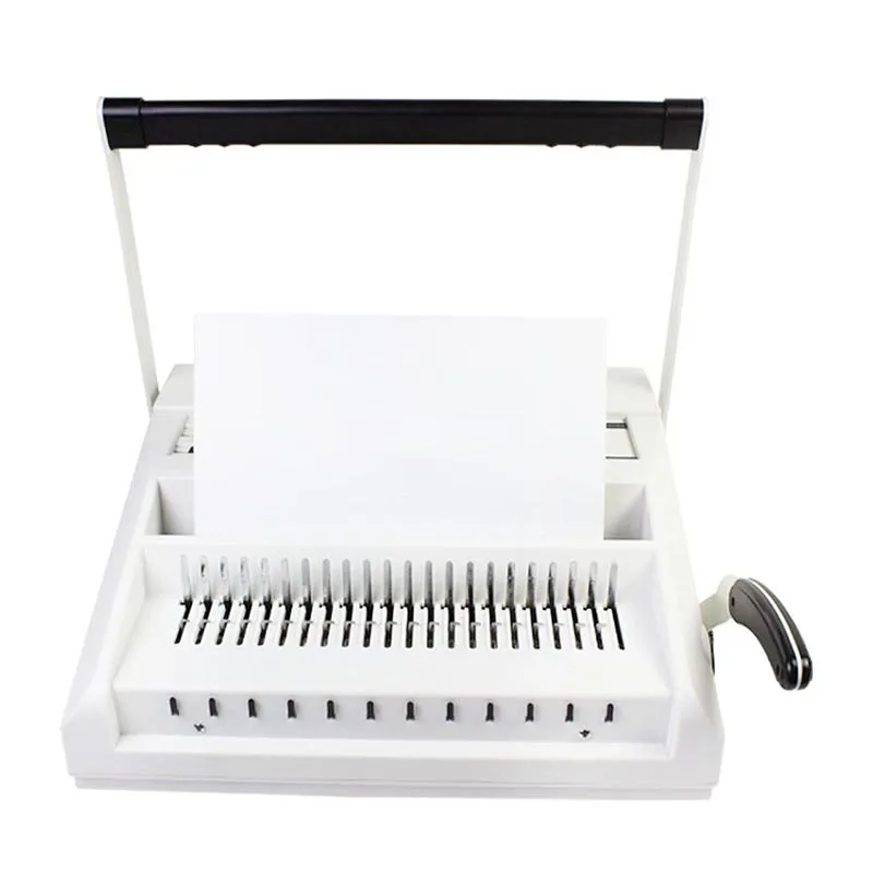 Manual Comb Binding Machine 21 Holes Paper Puncher Office Document Contract Comb Binder for A4 Paper