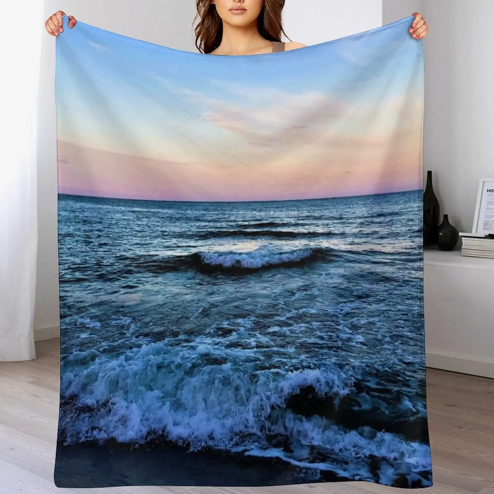 

Sardinia Sunset Sea Throw Blanket Multi-Purpose Thermal sofa bed Cute Plaid Blankets