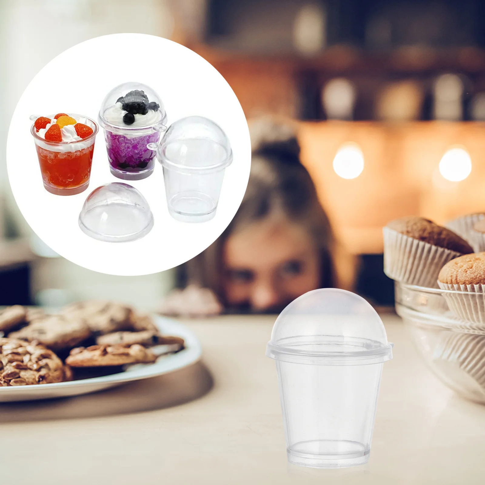 20 قطعة كوب شاي الحليب الإبداعي للأطفال الغذاء موس الحلوى ديكور Playset منزل صغير الدعائم الإفطار أداة سطح المكتب ديكور للأطفال #5