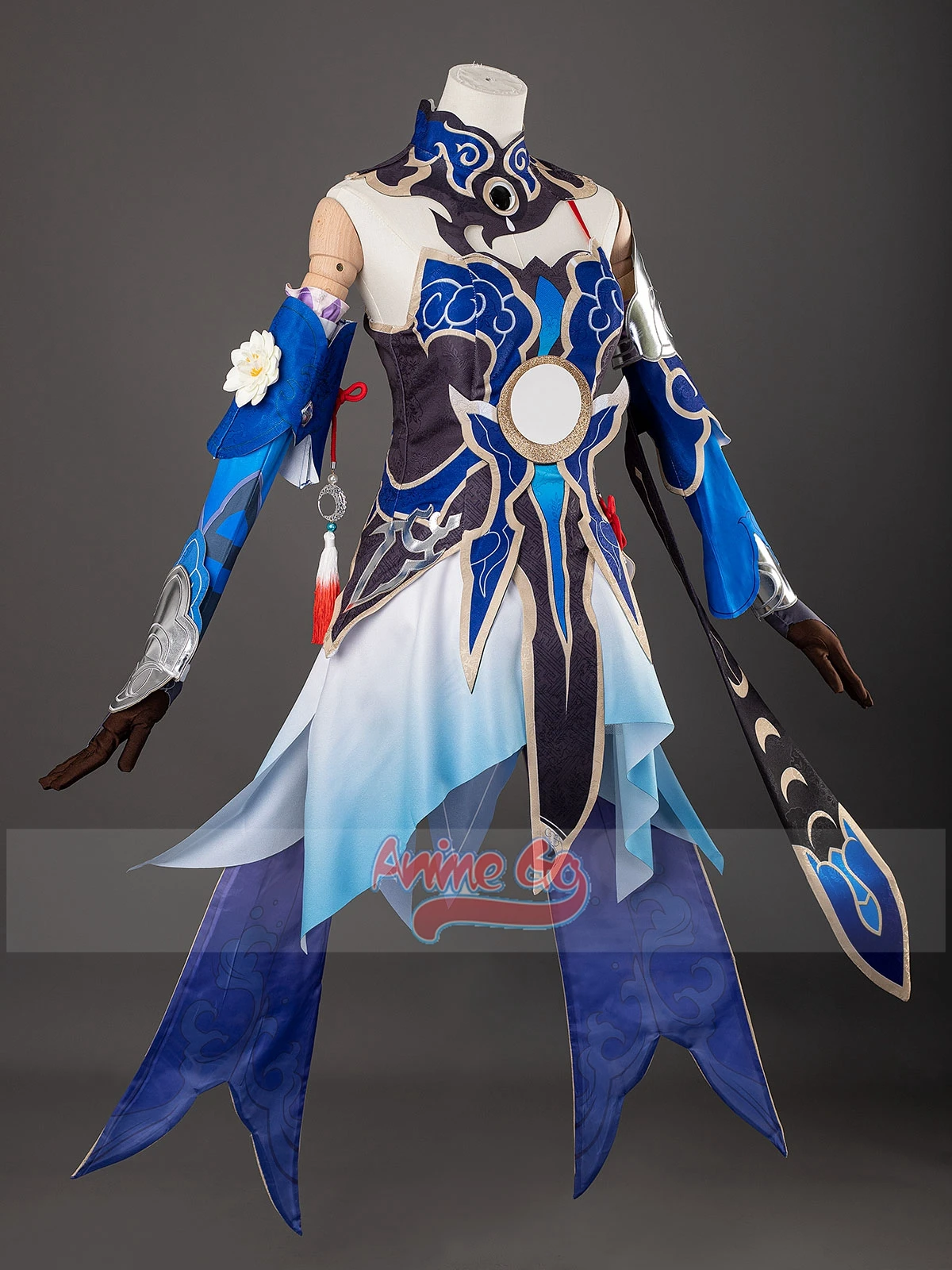 Jingliu Star Rail Cosplay Kostüm Spiel Honkai Jingliu blau Kleid Frauen Halloween Party Outfit C08287E-B