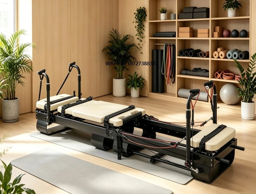 Studio Yoga Fitness Equipment Pilates Reformer Machine Aluminum High Quality Pilates