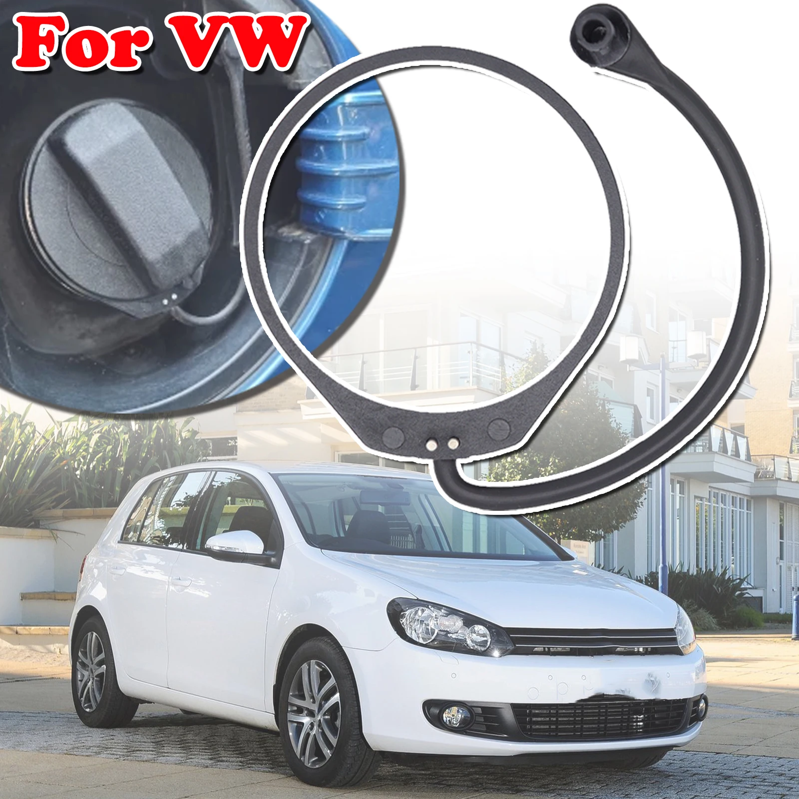 Car Fuel Tank Petrol Cap Filler Cord Tether Rope Strap Band Cable For VW Golf 4 5 6 7 GTI R Polo Jetta Bora Passat CC Tiguan 5N