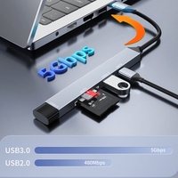 5 In 1 Multifunctional USB C Hub Type-C Adapter Converter Type-C To USB C USB2.0 USB 3.0 SDTF Extender Gadget port Drop shipping