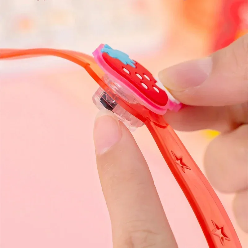 

6 Pcs LED Flashing Luminous Bracelet Light Cartoon Creative Watch Kids Gift Wristbands Lights For Party Supplies Glitter Toy