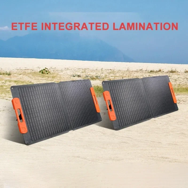 18V 100W Monocrystalline Silicon ETFE Laminated High Efficiency Folding Solar Panels Outdoor Energy Storage Power Accessories