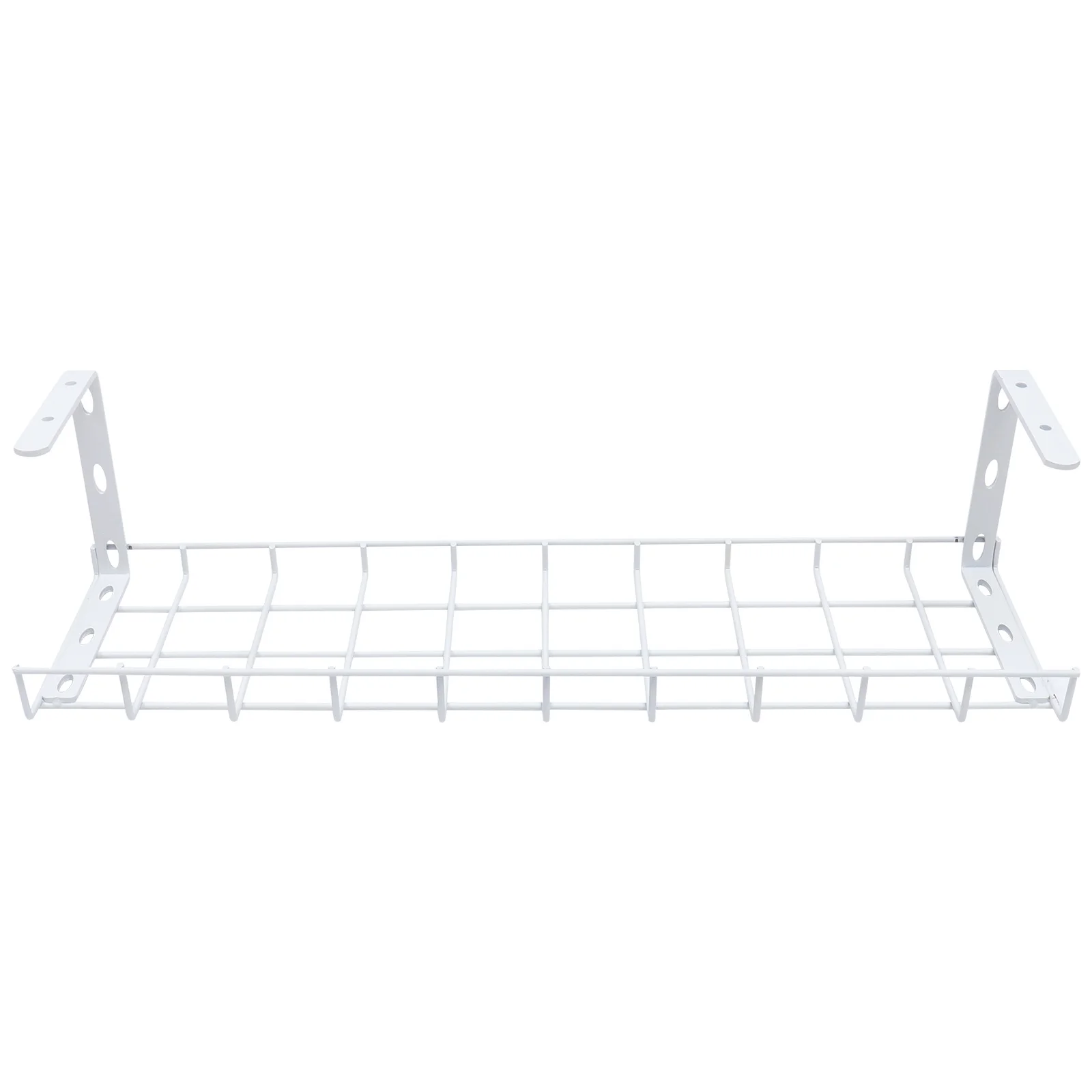 

1Pcs Under Desk Cable Organizer Heavy Duty Wire Management Shelf Strong Iron Cord Storage Rack for Tidy Desktop and Floor