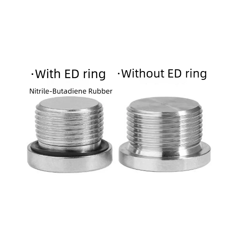 1-10PCS 304 Stainless Steel Oil Plug Throat Plug Tube M8-M48 Hexagonal ED Ring Sealing Plug Oil and Water Pipe Joint Accessories